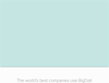 Tablet Screenshot of bigdatr.com